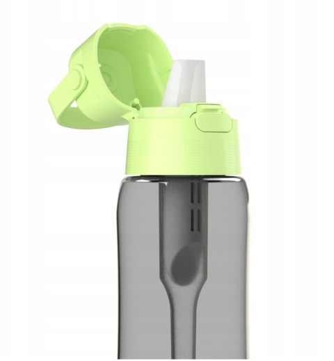 Butelka filtrująca z Tritanu Dafi SOLID 0,7l Pistacjowa Zbiornik Czarny + FILTR