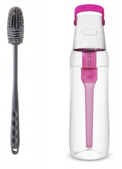 Butelka filtrująca z Tritanu Dafi SOLID 0,7l różowa + FILTR + SZCZOTKA