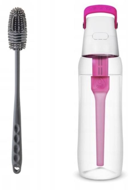 Butelka filtrująca z Tritanu Dafi SOLID 0,7l różowa + FILTR + SZCZOTKA