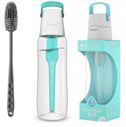 Butelka filtrująca z Tritanu Dafi SOLID 0,7l turkusowa + FILTR + SZCZOTKA