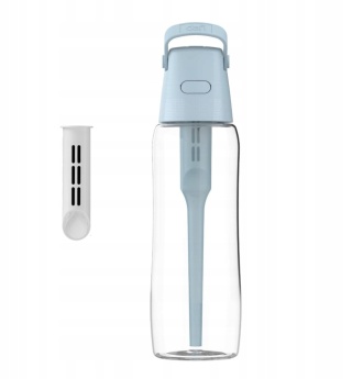 Szklana butelka filtrująca Solid Dafi 0,6 L Dove Blue + FILTR