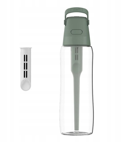 Szklana butelka filtrująca Solid Dafi 0,6 L Szałwiowa + FILTR + SZCZOTKA