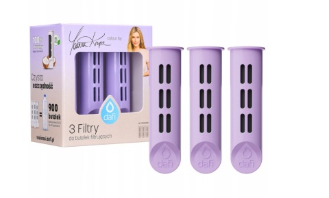 Zestaw filtrów DAFI do butelki Soft i Solid Lawendowy (3 szt.)