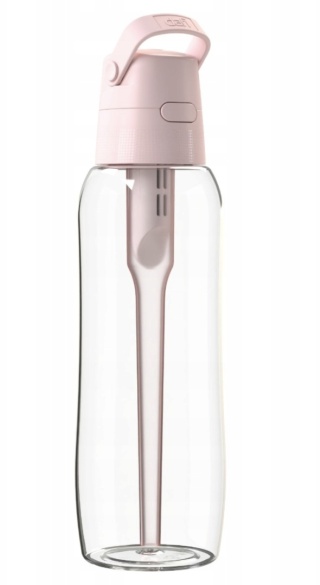 Butelka Filtrująca z Tritanu Dafi SOLID 1l Baby Pink + FILTR, New.