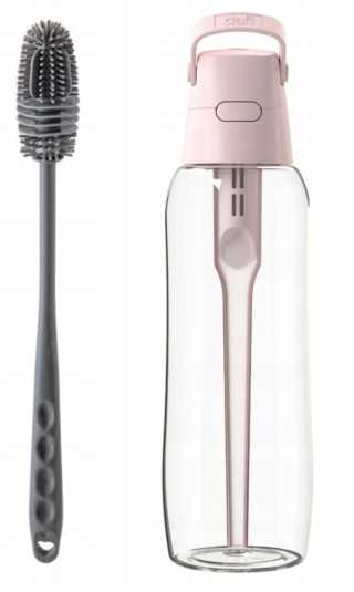 Butelka Filtrująca z Tritanu Dafi SOLID 1l Baby Pink + FILTR + SZCZOTKA, New.