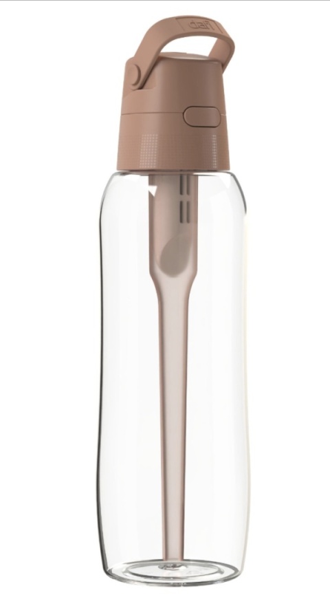 Butelka Filtrująca z Tritanu Dafi SOLID 1l Mocha Mousse + FILTR, New.