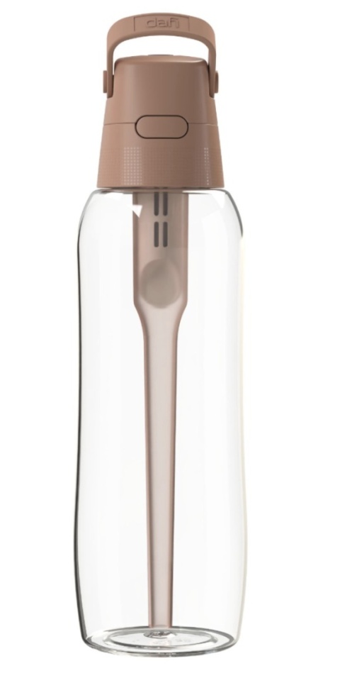 Butelka Filtrująca z Tritanu Dafi SOLID 1l Mocha Mousse + FILTR + SZCZOTKA, New.