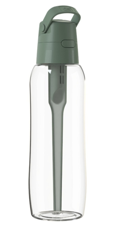 Butelka Filtrująca z Tritanu Dafi SOLID 1l Szałwiowa + FILTR, New.