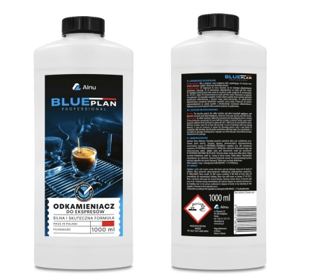 Profesjonalny Odkamieniacz BluePlan do Ekspresu | Uniwersalny | Koncentrat | 1000 ml | PL