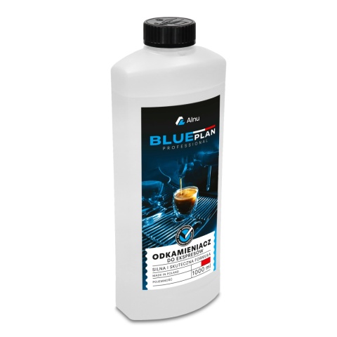 Profesjonalny Odkamieniacz BluePlan do Ekspresu | Uniwersalny | Koncentrat | 1000 ml | PL