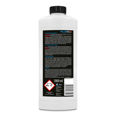 Profesjonalny Odkamieniacz BluePlan do Ekspresu | Uniwersalny | Koncentrat | 1000 ml | PL