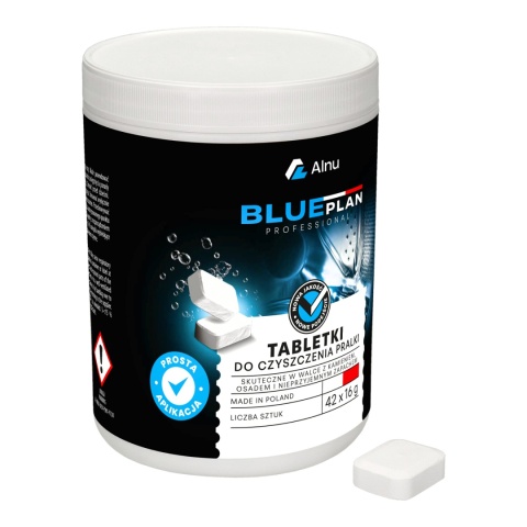 Profesjonalne Tabletki do Czyszczenia Pralki BLUEPLAN | 42 szt. x 16 g | PL