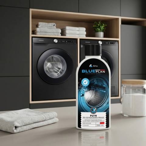 Profesjonalny Płyn do Czyszczenia Pralki BLUEPLAN | Uniwersalny | 250 ml | PL