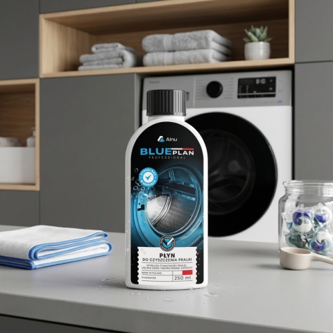 Profesjonalny Płyn do Czyszczenia Pralki BLUEPLAN | Uniwersalny | 250 ml | PL