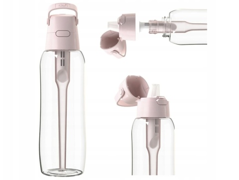 Butelka Filtrująca z Tritanu Dafi SOLID 0,5l Baby Pink + FILTR.
