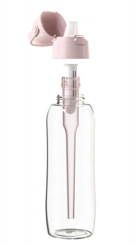 Butelka Filtrująca z Tritanu Dafi SOLID 0,5l Baby Pink + FILTR.