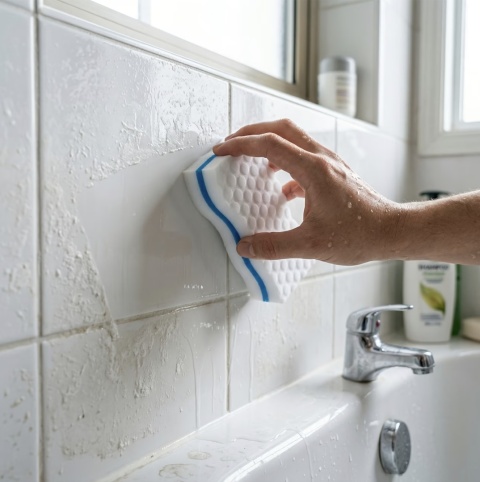 Magiczna NANO Gąbka BLUEPLAN do czyszczenia plan naczyń płytek ścian tapicerki
