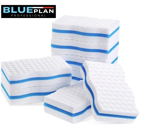 Magiczna NANO Gąbka BLUEPLAN do czyszczenia plan naczyń płytek ścian tapicerki