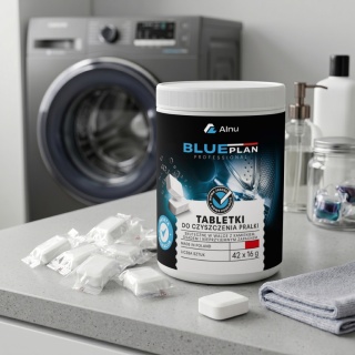Tabletki EKO do Czyszczenia Odkamieniania Pralki BLUEPLAN |42 szt x 16g