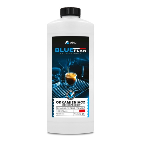 Odkamieniacz EKO do Ekspresu BLUEPLAN | Uniwersalny | Koncentrat | 1000 ml | PL