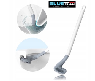 Szczotka silikonowa BLUEPLAN do WC czysta toaleta w trudno dostępnych miejscach