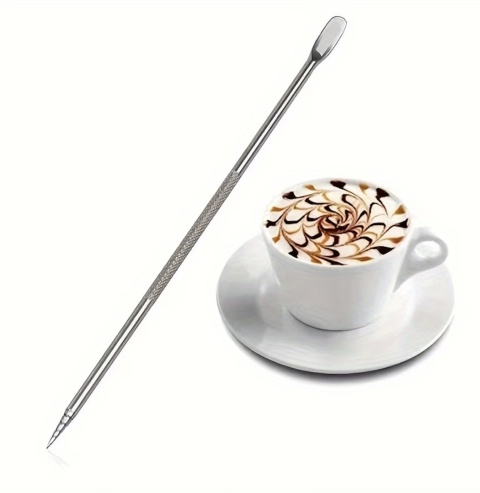 Dzbanek do spieniania mleka 350ml BLUEPLAN Mlecznik Stal Nierdzewna + IGŁA do LATTE