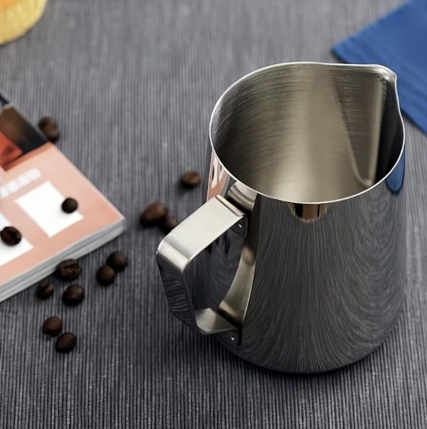 Dzbanek do spieniania mleka 350ml BLUEPLAN Mlecznik Stal Nierdzewna + IGŁA do LATTE