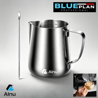 Dzbanek do spieniania mleka 350ml BLUEPLAN Mlecznik Stal Nierdzewna + IGŁA do LATTE
