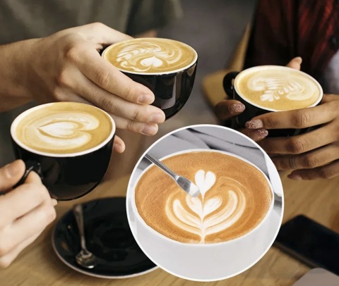 Igła Rysik BLUEPLAN do zdobienia kawy LATTE ART Stal Nierdzewna Drewno 16 cm