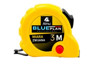 Miara Miarka Metrówka zwijana BLUEPLAN Stalowa 3M ze stopem