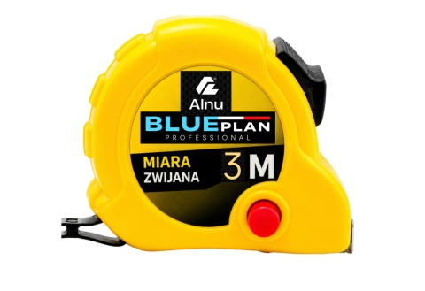 Miara Miarka Metrówka zwijana BLUEPLAN Stalowa 3M ze stopem