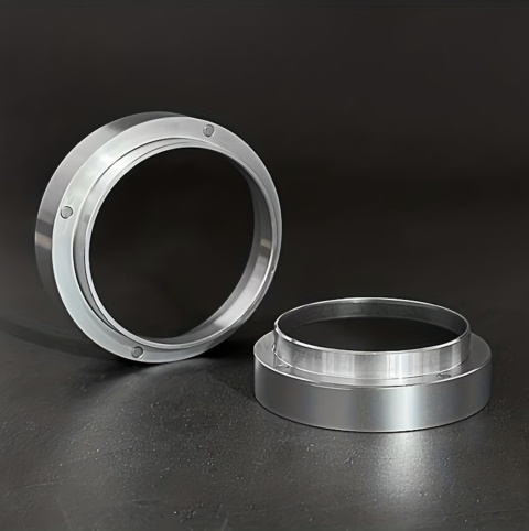 Pierścień Lejek dozujący do kawy z magnesem 51 mm BLUEPLAN Stop Aluminium SREBRNY