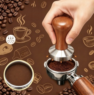 Tamper Ubijak do kawy 58 mm BLUEPLAN | Drewno | Stal | PL