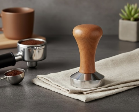 Tamper Ubijak do kawy 58 mm BLUEPLAN | Drewno | Stal | PL