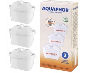 3 szt. Wkłady filtrujące do twardej wody AQUAPHOR Maxfor+ H