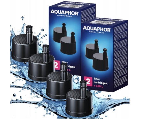 4 szt. - Filtr wkład do butelki filtrującej z Tritanu Aquaphor City 0,5L