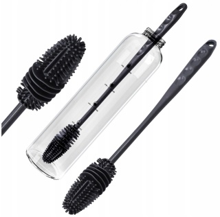 3 szt. SZCZOTKA SILIKONOWA BluePlan DO MYCIA BUTELEK, DZBANKÓW, SŁOIKÓW, WAZONÓW, długa 28 cm