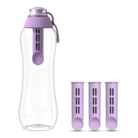 Butelka filtrująca bidon Dafi SOFT 0,5L Jagodowa z 4 filtrami