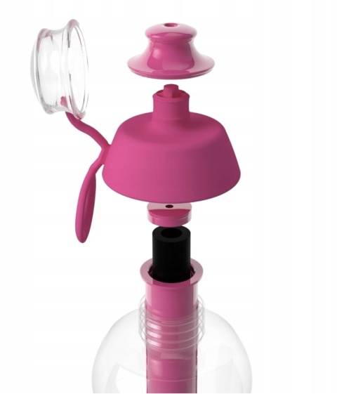 Butelka filtrująca bidon Dafi SOFT 0,7L Różowa z 2 filtrami