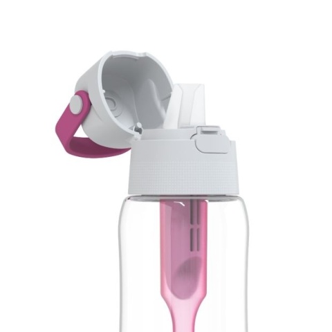 Butelka filtrująca z Tritanu Dafi SOLID 0,5L Różowa + 7 filtrów