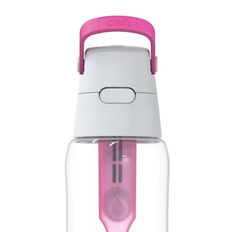 Butelka filtrująca z Tritanu Dafi SOLID 0,5L Różowa + 7 filtrów