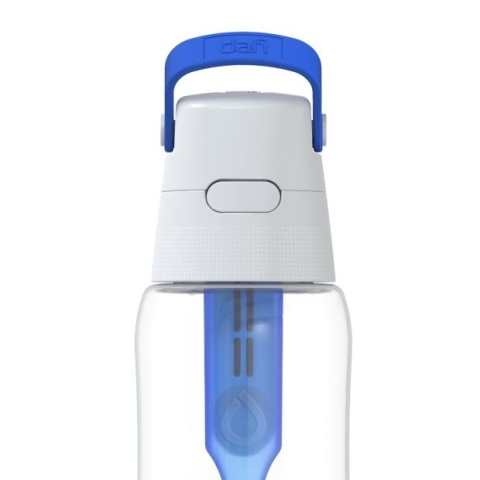 Butelka filtrująca z Tritanu Dafi SOLID 0,5L Niebieska + 7 filtrów