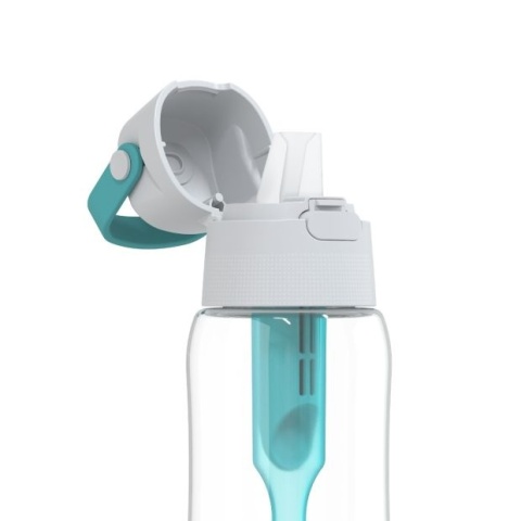 Butelka filtrująca z Tritanu Dafi SOLID 0,5L Turkusowa + 7 filtrów