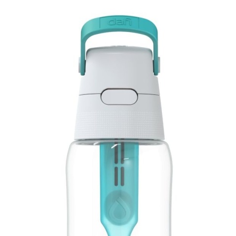 Butelka filtrująca z Tritanu Dafi SOLID 0,5L Turkusowa + 7 filtrów