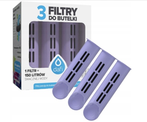 Zestaw filtrów DAFI do butelki Soft i Solid Lawendowy (3 szt.)