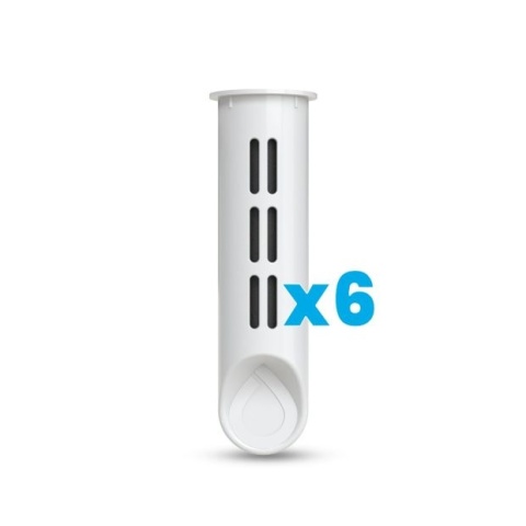 Zestaw filtrów DAFI do butelki Soft i Solid Biały (6 szt.)