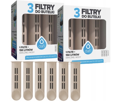 Zestaw filtrów DAFI do butelki Soft i Solid Cappuccino (6 szt.)