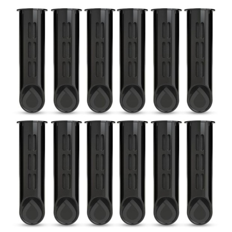 Zestaw filtrów DAFI do butelki Soft i Solid Czarny (12 szt.)