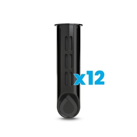 Zestaw filtrów DAFI do butelki Soft i Solid Czarny (12 szt.)