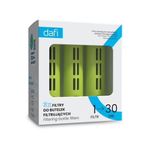 Zestaw filtrów DAFI do butelki Soft i Solid Limonkowy (3 szt.)